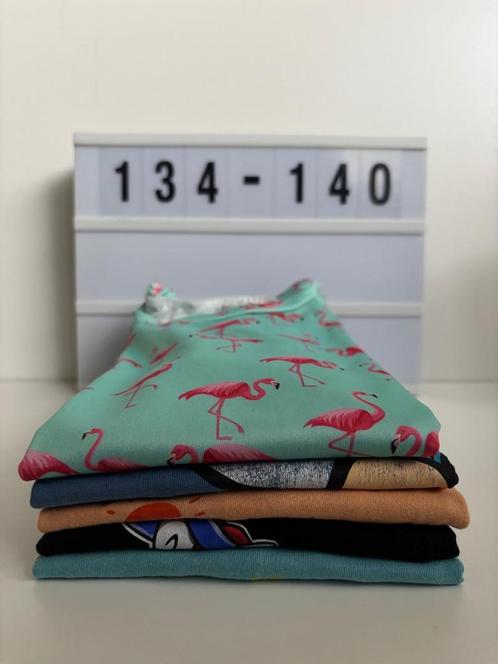 Diverse t-shirts  -  maat: 134/140  5 leuke T-shirtjes, met, Kinderen en Baby's, Kinderkleding | Maat 134, Gebruikt, Jongen, Shirt of Longsleeve