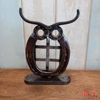 Metalen uil - hoefijzer - metal art - upcycling, Huis en Inrichting, Ophalen of Verzenden