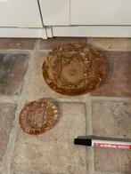 glazen asbakken roze vintage retro, Antiek en Kunst, Antiek | Glas en Kristal, Ophalen of Verzenden