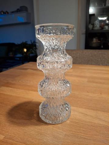 Vintage 60/70er jaren glazen vaasje 18,5cm beschikbaar voor biedingen