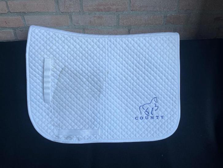 Wit dekje dressuur, Dieren en Toebehoren, Paarden en Pony's | Dekens en Dekjes, Zo goed als nieuw, Dekje, Ophalen of Verzenden