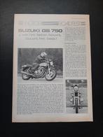 Suzuki GS750 GS 750 oldtimer nederlandse folder 1977, Motoren, Ophalen of Verzenden, Suzuki