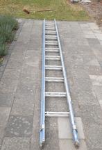 aluminium ladder, Doe-het-zelf en Verbouw, Ladders en Trappen, Ophalen, Gebruikt, Ladder, Opvouwbaar of Inschuifbaar