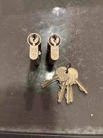 Winkhaus SKG2 Cilindersloten Set (2x) met 5 Sleutels, Ophalen of Verzenden, Gebruikt, IJzer, Slot
