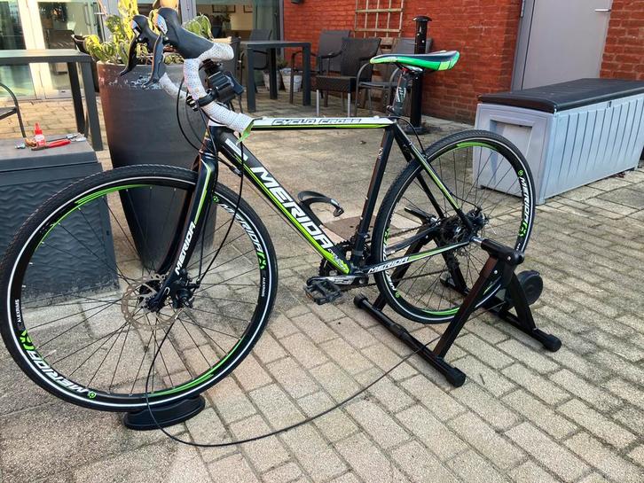 TK : Merida Gravel bike maat 56 met BOB yak  en Home trainer, Fietsen en Brommers, Fietsen | Racefietsen, Zo goed als nieuw, Overige merken