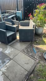 Tuinset Loungeset zonder kussens niet kapot  !, Ophalen of Verzenden, Zo goed als nieuw, Kunststof