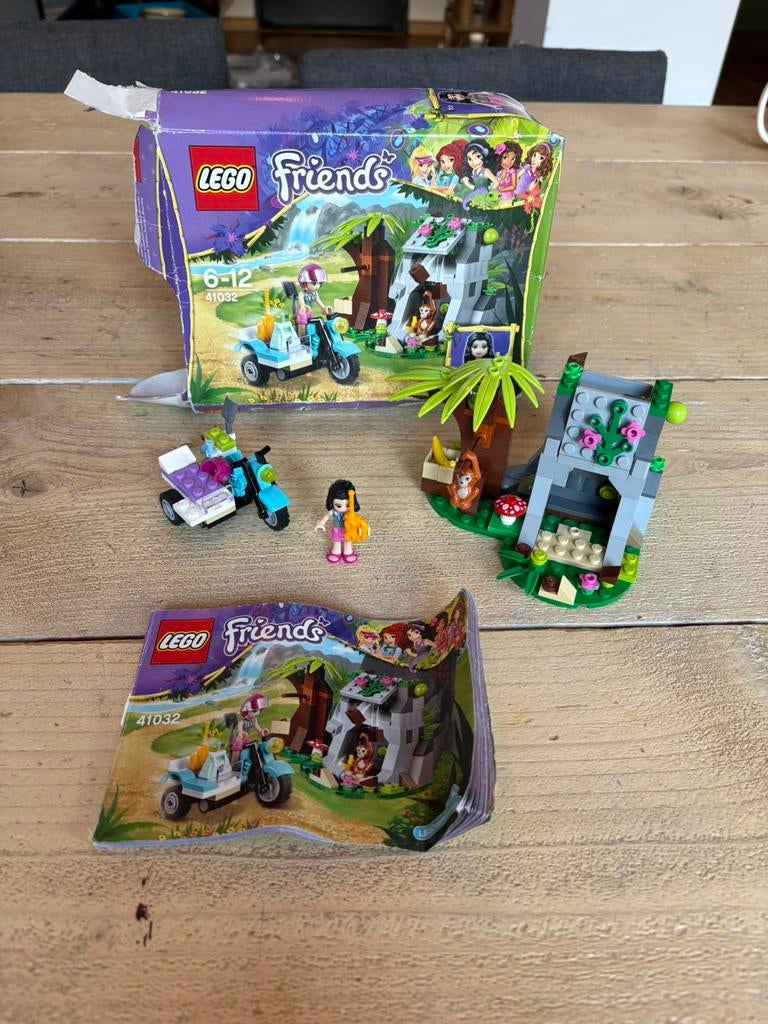 Lego friends 41032 junglebrug, Ophalen of Verzenden, Zo goed als nieuw, Complete set, Lego