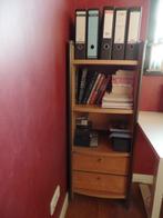 Grijze boekenkast en bijzettafel, Ophalen, Overige materialen, Minder dan 50 cm, Gebruikt