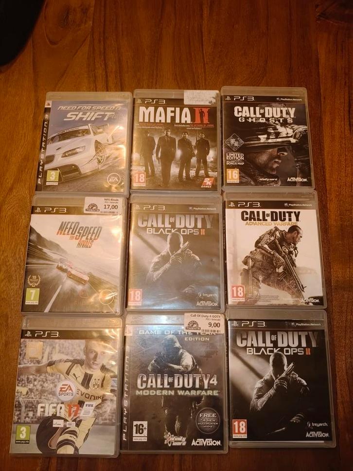 PS3 Games - Diverse Titels waaronder Call of duty, Spelcomputers en Games, Games | Overige, Gebruikt, Overige genres, 1 speler