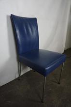 Bert Plantagie stoelen leren eethoekstoelen vergaderstoelen, Huis en Inrichting, Stoelen, Gebruikt, Blauw, Ophalen of Verzenden