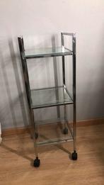Bijzettafel, Ophalen, 50 tot 100 cm, Rond, Zo goed als nieuw