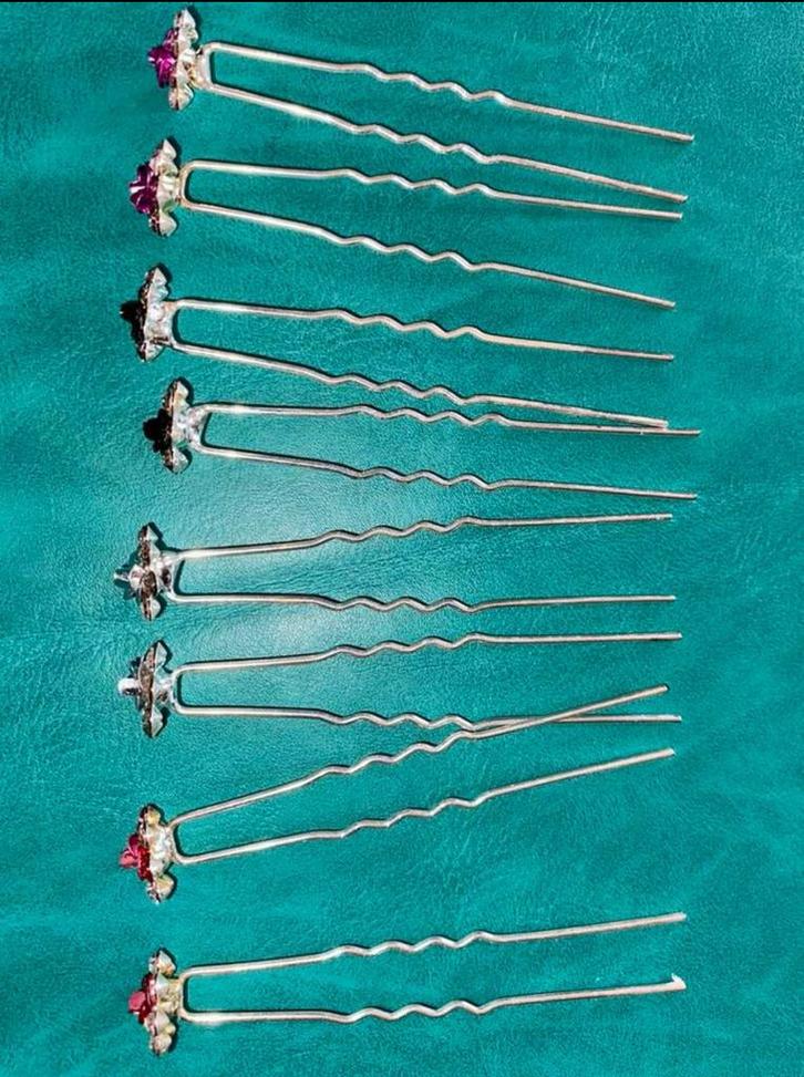 Haarspelden met Bloemen Bijou - Nieuw!, Sieraden, Tassen en Uiterlijk, Uiterlijk | Haarverzorging, Nieuw, Haarspeld, Ophalen of Verzenden