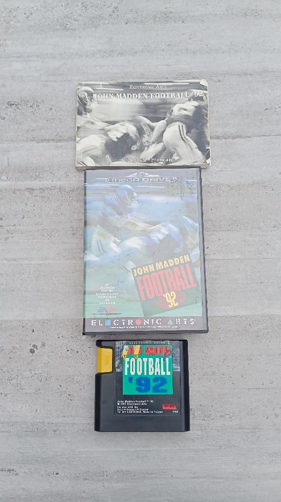 Sega Mega Drive game John Madden Football '92 - compleet, Spelcomputers en Games, Games | Sega, Gebruikt, Mega Drive, Sport, 1 speler