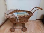 Retro rieten kinderwagen jaren '70, Kinderen en Baby's, Speelgoed | Poppen, Ophalen, Gebruikt, Overige typen