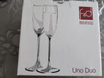 Set van Glazen - F&D Uno Duo, Ophalen of Verzenden, Nieuw, Glas, Glas of Glazen