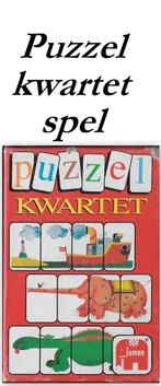 Puzzel kwartet ( jumbo ), Ophalen of Verzenden, Zo goed als nieuw, Kwartet(ten)