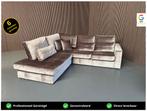 GRATIS LEVERING Croco Velvet Hoekbank 265x250 GEREINIGD