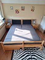 Grenen Twee persoonsbed, Ophalen, Overige kleuren, Grenen, Tweepersoons