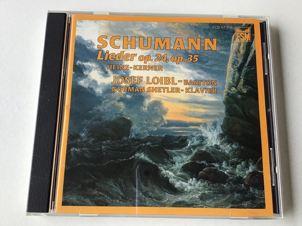 Schumann lieder op 24 & 35 Josef Loibl & Norman Shetler rare, Ophalen of Verzenden, Romantiek, Zo goed als nieuw, Orkest of Ballet