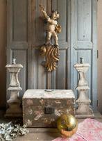 Antiek franse engel, bruidskist, kandelaars, Ophalen of Verzenden