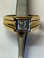 Prachtige ring 18 k, Geel, Ophalen of Verzenden, Zo goed als nieuw, 17 tot 18