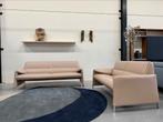 Nieuw Leolux Felizia Bank 3 & 2 zits Raffino leer Design, Leolux, Nieuw, Ophalen of Verzenden, Leer