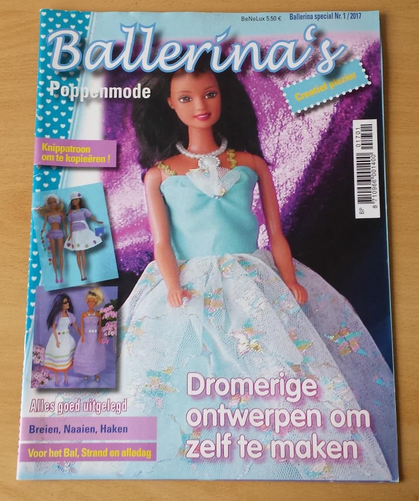 Ballerina's Poppenmode nr.1 - 2017 - Barbiepatronen, Overige merken, Kind, Ophalen of Verzenden, Nvt