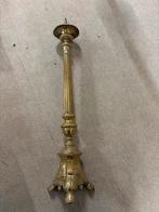 Altaar kandelaar Heilige Drievuldigheid messing, Ophalen of Verzenden, Koper of Brons