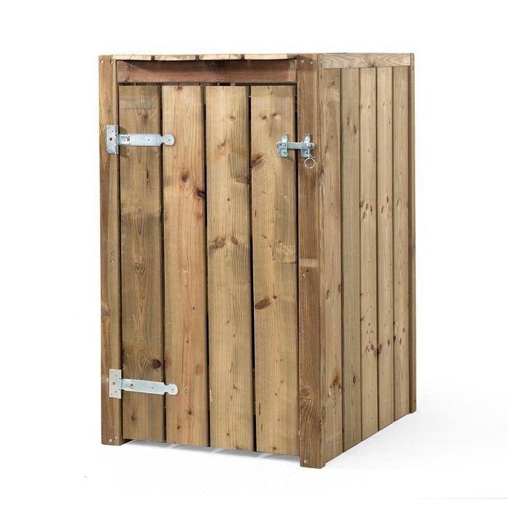SHOWROOM UITVERKOOP! Houten kliko ombouw gemonteerd nog 1!, Tuin en Terras, Bergingen en Tuinkasten, Nieuw, Containerberging, Hout