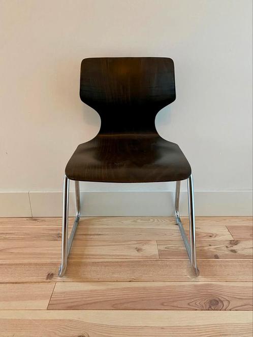 Vintage Pagholz Flotötto design stoel, Huis en Inrichting, Stoelen, Gebruikt, Eén, Hout, Metaal, Bruin, Ophalen of Verzenden