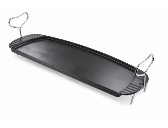 Weber Q100 plancha grillplaat, Tuin en Terras, Barbecue-accessoires, Zo goed als nieuw, Ophalen of Verzenden
