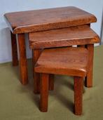 Nesting tables eiken / mimiset / miniset, Huis en Inrichting, Tafels | Bijzettafels, Minder dan 45 cm, Minder dan 55 cm, Gebruikt