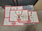 Kerst Placemats Rood Wit - Set, Ophalen of Verzenden, Gebruikt