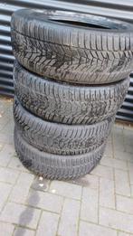 4 winterbanden 225 55 18 102V dot 3524 2x8 2x 7.5 mm Hankook, Auto-onderdelen, Ophalen, 18 inch, Gebruikt, Winterbanden