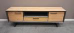 Eiken houten tv meubel Hadios IN.House 180cm nu €499,-, Nieuw, Ophalen of Verzenden, Minder dan 100 cm, Metaal