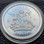 2021 Grenada - Coat of Arms - 1 oz Silver - East Caribbean, Postzegels en Munten, Munten | Amerika, Zilver, Ophalen of Verzenden