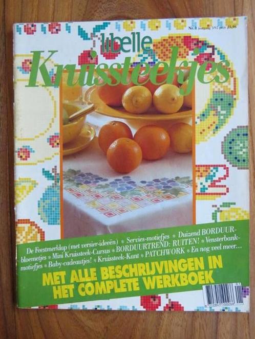 Libelle borduren nummer 1 1992 kraamcadeaus, Hobby en Vrije tijd, Borduren en Borduurmachines, Zo goed als nieuw, Patroon, Handborduren