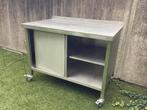 Keuken kast rvs werkbank op wielen120x70 H=90cm, Huis en Inrichting, Kasten | Overige, Ophalen, Gebruikt
