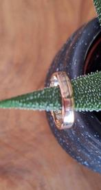 Pracht 14 karaat gouden tri-color damesring met diamant😍, Gebruikt, ., Ophalen of Verzenden, Met edelsteen