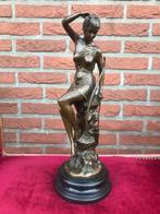 topbeeld, Diana, godin van de jacht, brons en marmer, Ophalen of Verzenden