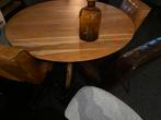 Tafel rond 130 cm massief acacia matrix poot b keuze, Huis en Inrichting, Tafels | Eettafels, Ophalen, Rond, Nieuw, Vijf personen of meer