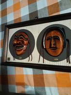 Zeldzame Korea maskers, Minder dan 50 cm, Nieuw, Ophalen of Verzenden, Schilderij
