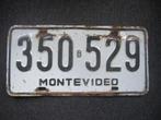 Montevideo nummerplaat kentekenplaten nummerplaten, Verzamelen, Overige Verzamelen, Gebruikt, Ophalen of Verzenden
