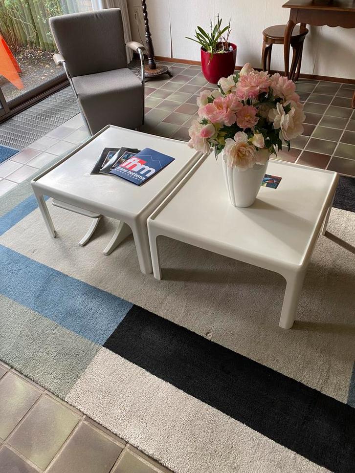 Koffie tafel, jaren ‘70, design, Peter Ghyczy, Huis en Inrichting, Tafels | Salontafels, Zo goed als nieuw, Minder dan 50 cm, 50 tot 100 cm