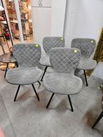 2x Kwantum Lucca eetkamerstoel lichtgrijs, Huis en Inrichting, Stoelen, Ophalen, Grijs