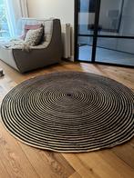 Jute vloerkleed zwart/ naturel, Ophalen, Gebruikt