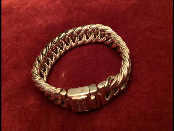 Buddha to buddha armband “ Chain small” zo goed als nieuw, Sieraden, Tassen en Uiterlijk, Armbanden, Zo goed als nieuw, Zilver