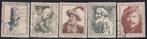 4191 - Nederland nvph 671/675 gestempeld , Zomerzegels ,, Verzenden, Na 1940, Gestempeld