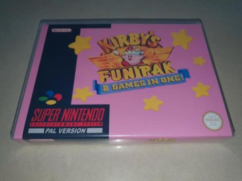 Kirby's Fun Pak SNES Game Case, Spelcomputers en Games, Games | Nintendo Super NES, Zo goed als nieuw, Verzenden