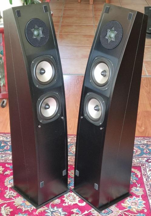 Floating Cameleon Princess, 2 weg bass-reflex >in top staat<, Audio, Tv en Foto, Luidsprekers, Zo goed als nieuw, Front, Rear of Stereo speakers